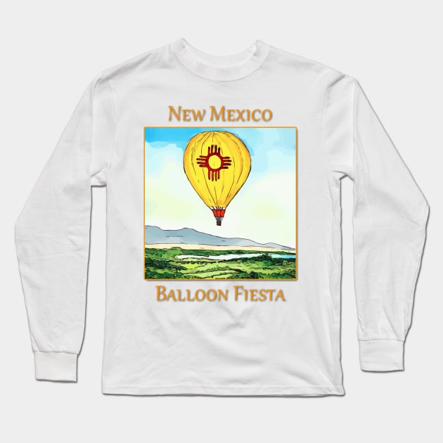 Balloon Fiesta, Albuquerque New Mexico Long Sleeve T-Shirt by WelshDesigns